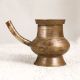 Vintage South Indian Brass Water Pot with Spout for Decor