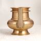 Handmade Golden Brass Water Pot with Spout for Prayer