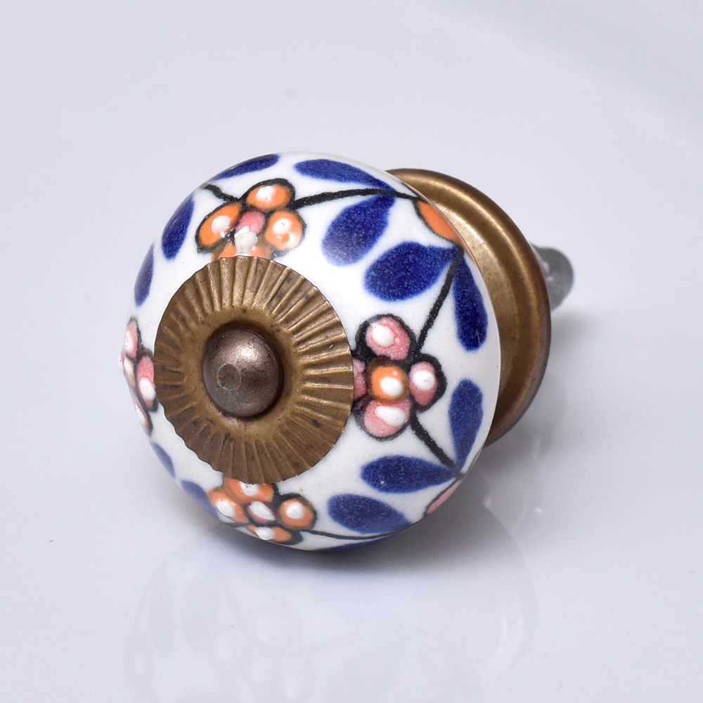 Mustard Red Tiny Ceramic Dresser Knobs Online