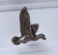 Antique Cormorant Bird Metal Knobs