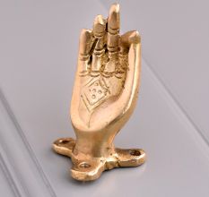 Brass Buddha Abhaya Mudra Hand Pull