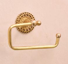 Handmade Premium Brass Toilet Paper Holder for Bathroom