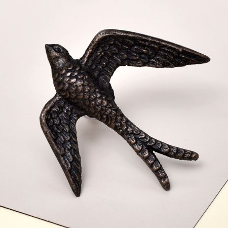 Antique Black Kite Metal Dresser Knobs