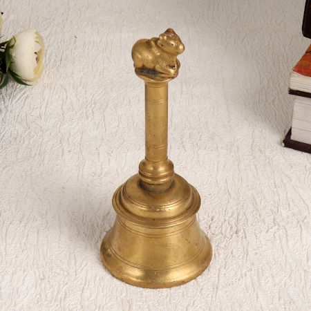 Vintage Brown Finish Temple Bell Made of Finest Brass