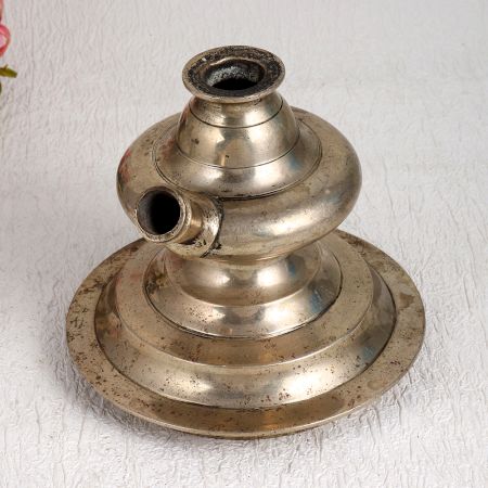 Indian Vintage Brass Hookah Base for Home Decor