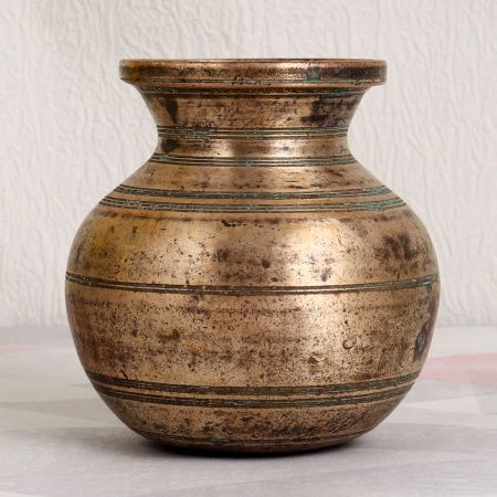 South Indian Finest Brass Holy Water Pot for Rituals