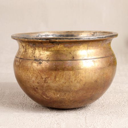 Vintage South Indian Brass Holy Pot for Prayer Room