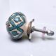 Sea Green Flower Ceramic Knob