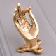 Brass Buddha Abhaya Mudra Hand Pull
