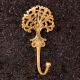 Golden Brass Tree Key Wall Hooks