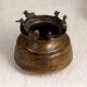 Vintage Brass Holy Pot with Nandi and Lingam for Decor