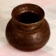 Dark Finish Brass Holy Water Pot for Decoration and Collection