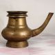 Sturdy Brass Holy Water Pot with Spout for Home Decor