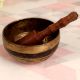 Tibetan Art Bell Metal Om Singing Bowl for Meditation