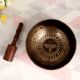 Handmade Bell Metal Tibetan Om Singing Bowl for Decor
