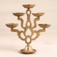 Handmade Oil Lamp Stand with 5 Jyots Made of Finest Brass