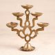 Handmade Oil Lamp Stand with 5 Jyots Made of Finest Brass
