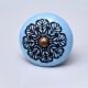 Turquoise Strewn Flat Knob