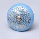 Turquoise Strewn Flat Knob