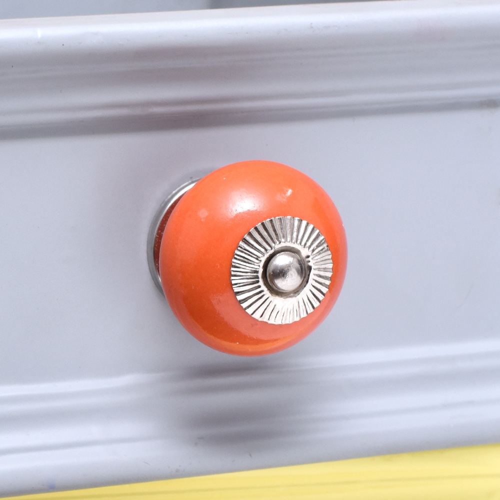 Orange Round Knob