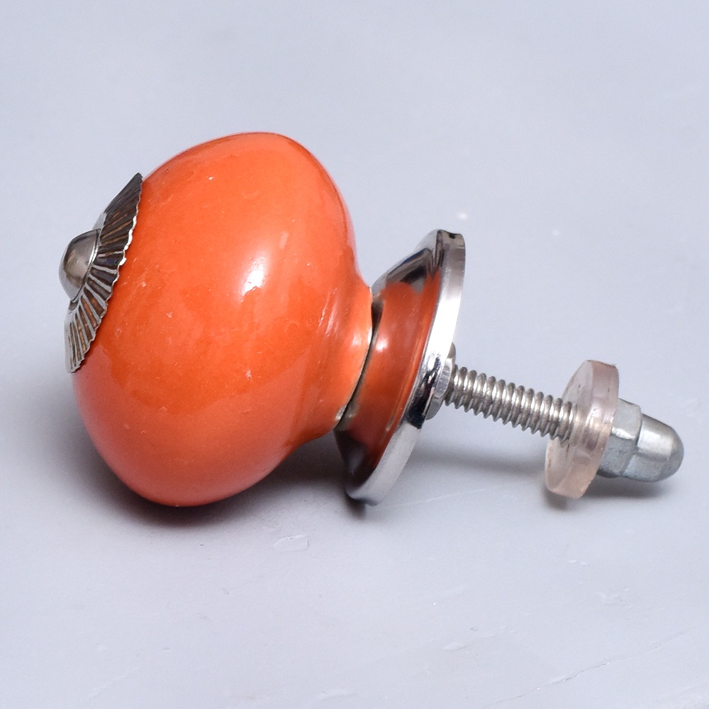 Orange Round Knob