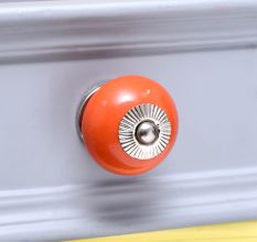 Orange Round Knob