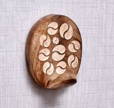 Wooden Self Adhesive Brown Hooks