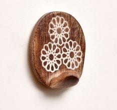 Brown Wooden Adhesive Hooks for Painted Walls