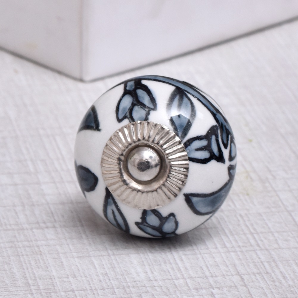 Grey Flower Knob