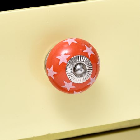 Orange Star Ceramic Drawer Knob Online