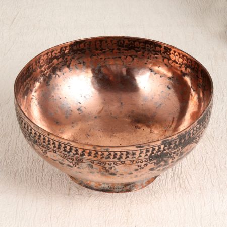 Vintage Islamic Art Food Bowl Made of Premium Copper