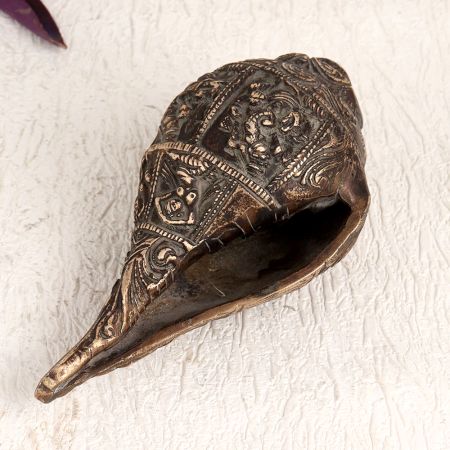 Himalayan Art Finest Brass Shell for Prayer and Decoration