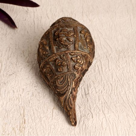 Himalayan Art Finest Brass Shell for Prayer and Decoration