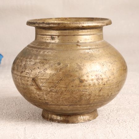 Antique Brown Holy Water Pot Made of Finest Brass
