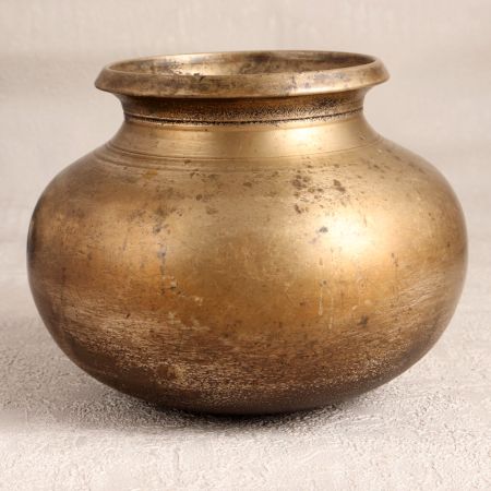 Handmade High-Quality Brass Cooking Pot for Flower Decor