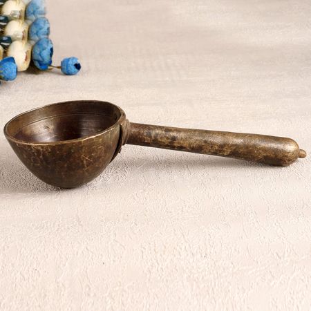 Handmade High-Quality Brass Holy Spoon for Collection