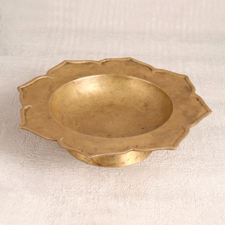Indian High-Quality Brass Bowl in Vintage Brown Finish