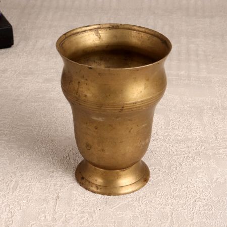 High-Quality Brass Holy Water Glass in South Indian Art