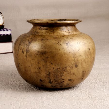 Vintage South Indian Holy Water Pot Made of Finest Brass