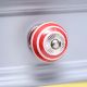 Red White Stripes Knob