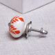 Orange Leaf Ceramic Knob