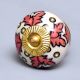 Peach Leaf Ceramic Knob