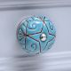 Sea Green Etched Ceramic Floral Dresser Knob Online
