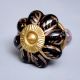 Black Golden Leaf Big Melon Cabinet Knob