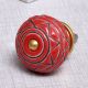 Brown Pattern Etched Ceramic Dresser Knob