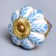 Turquoise Leaf Medium Knob