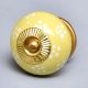 Yellow Ceramic Floral Drawer Knob Online