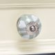 Sage Green Heart Ceramic Floral Cabinet Knobs Online