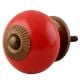 Solid Red Ceramic Knob