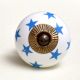 Slate Blue Star Cabinet Knob